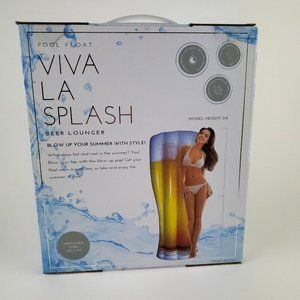 Unique BEER Pool Float or Lounger Over 6 Feet Tall NWT SO AWESOME! Water fun! 🍻